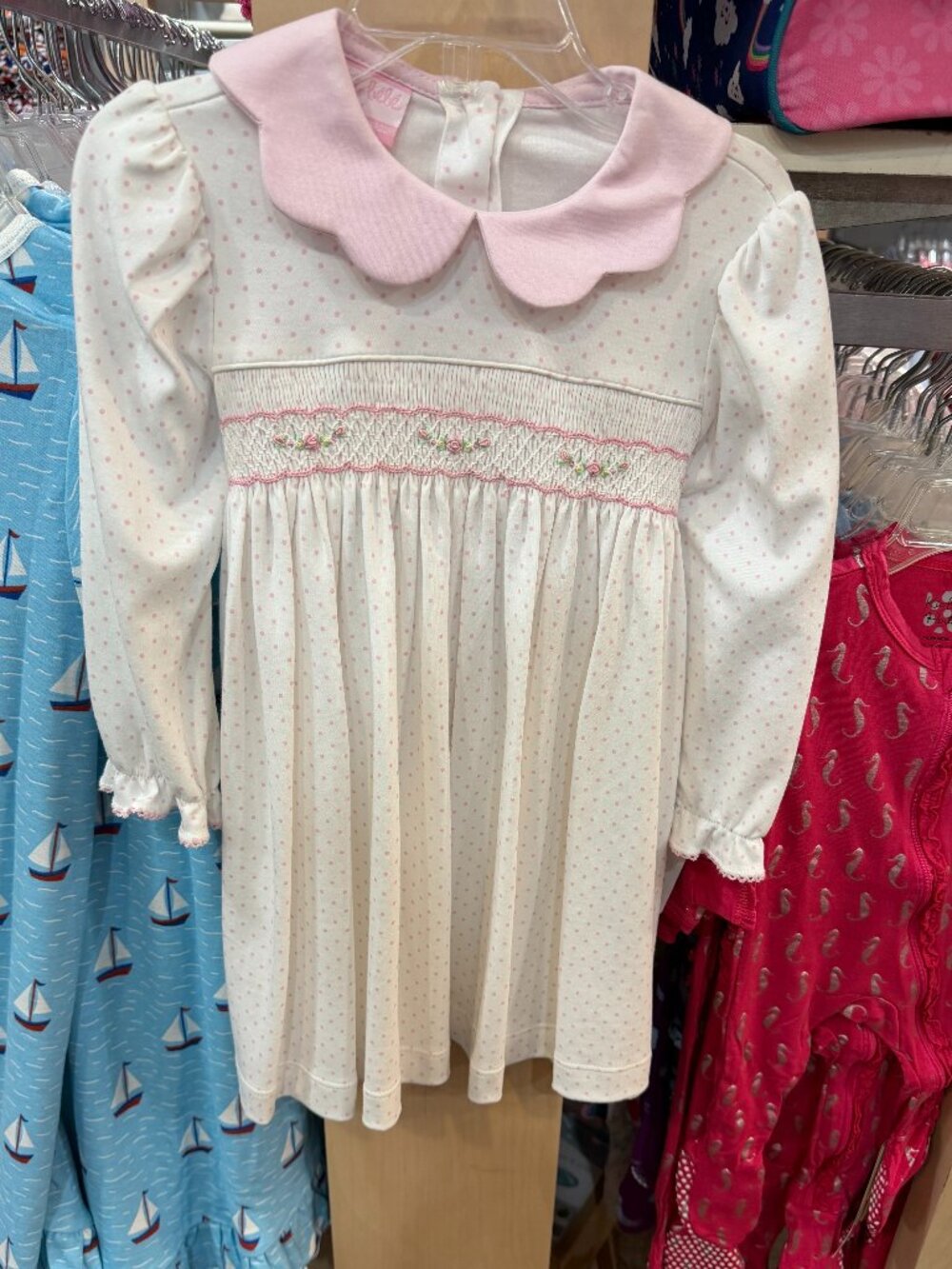 Petit Bebe Smocked Knit Dress